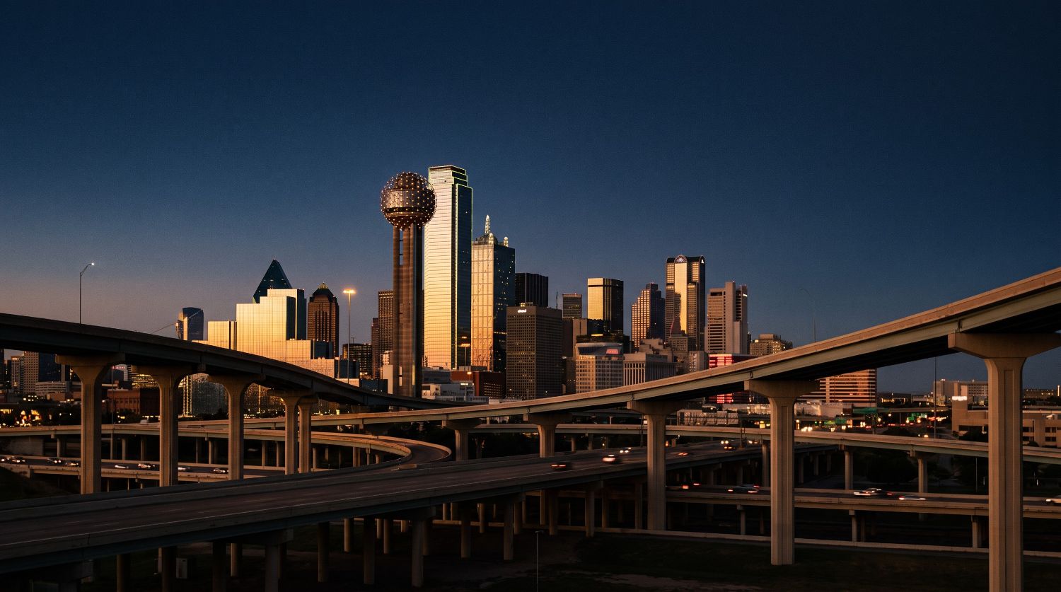 — Dallas at dusk