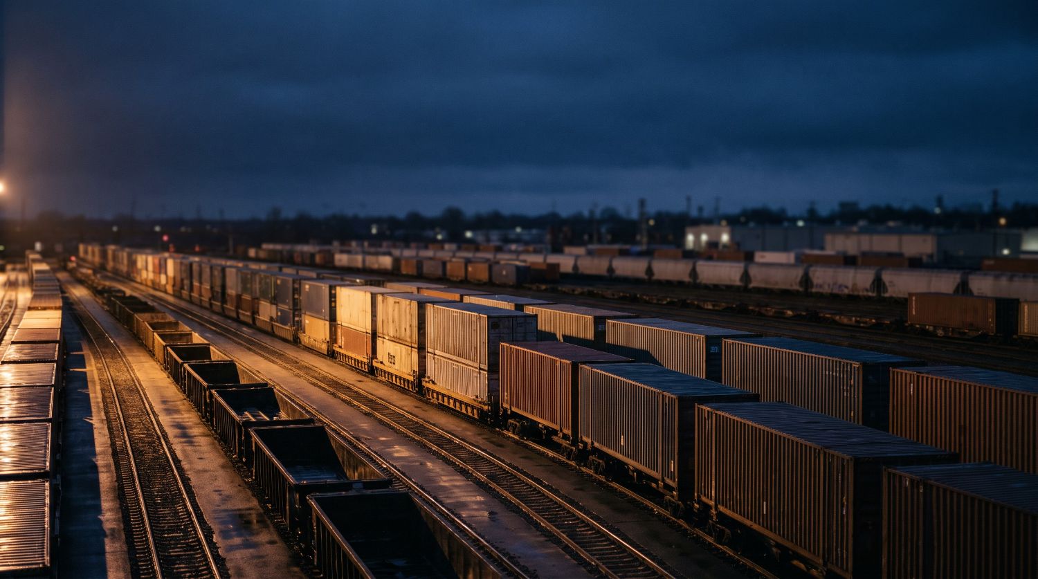 — steel, rail, freight at scale